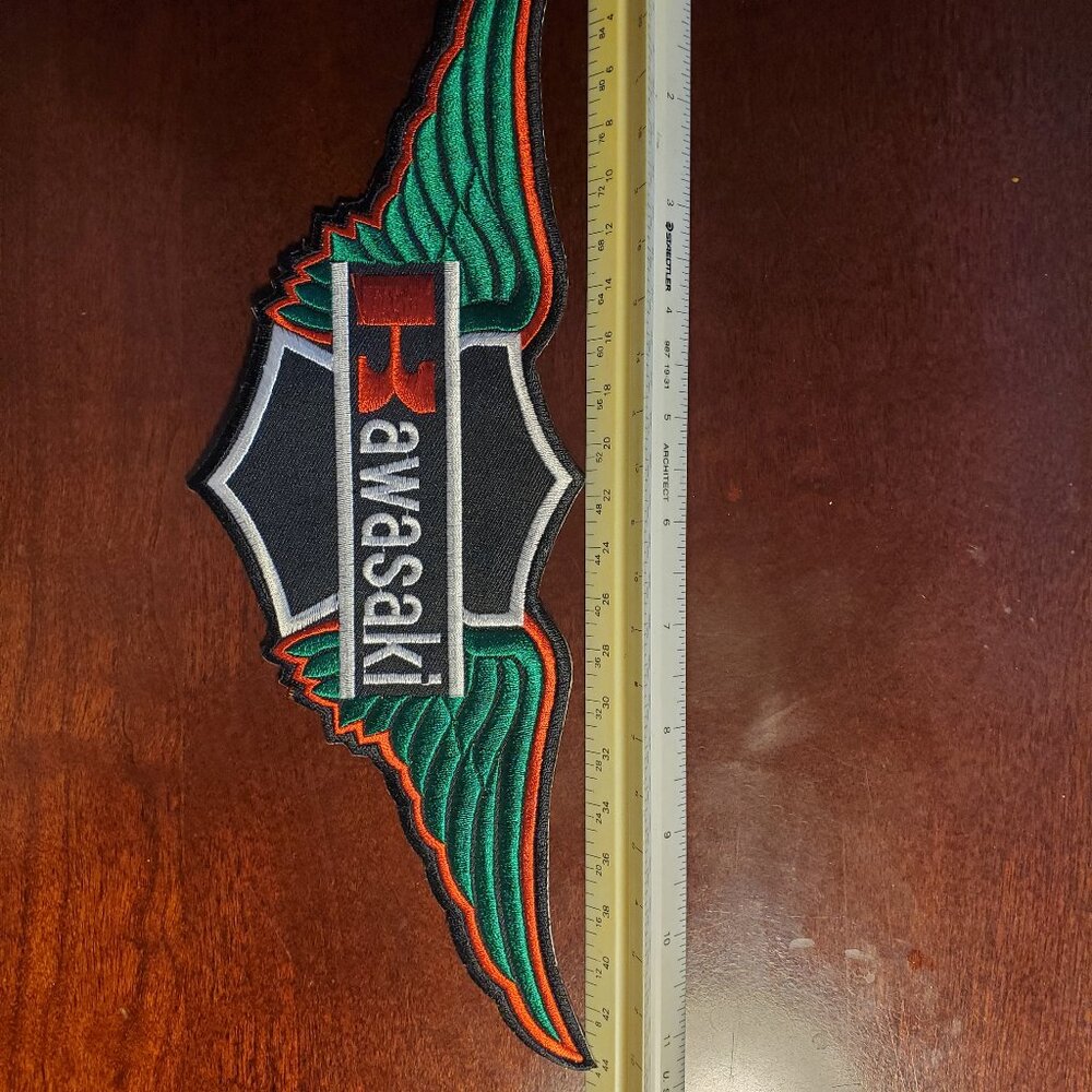 11'' Kawasaki Iron On Patch.